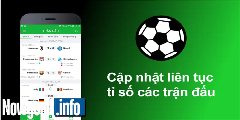 Tỷ số bóng đá trực tiếp tại nowgoal